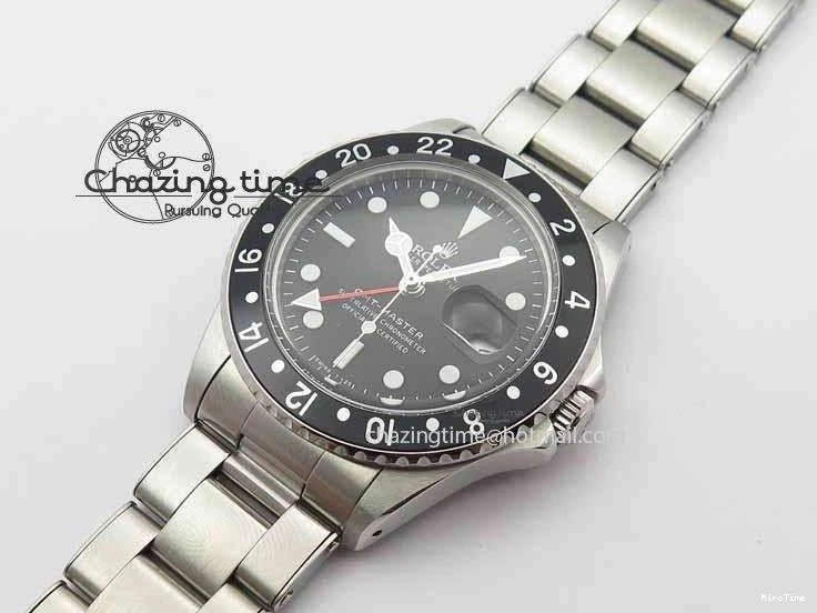 MiroTime 0115 RelaxedFit GMT-Master Vintage 1675 SS BP Best Edition Black Bezel White Markers A 3750
